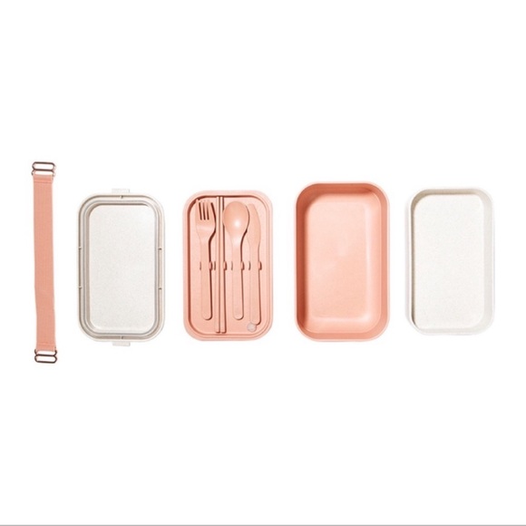 🆕 Our Place Layered BENTO Lunch Box Storage Container in Peach Pink - Picture 8 of 12